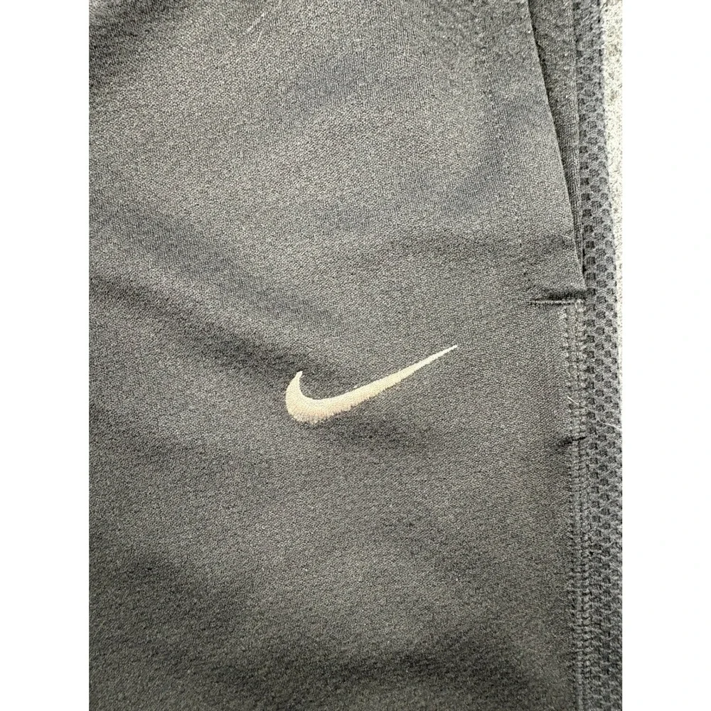 Nike Mens Dri-FIT Black Mesh Athletic Pants Zipper Hem Pockets RN56323 Size M
